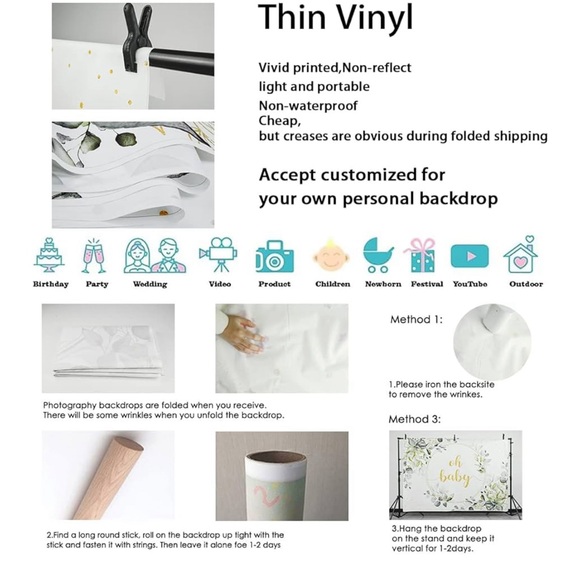 7x5ft Quinceañera Backdrop Mis Quince 15 Anos Birthday Party Decoratio - Picture 5 of 8